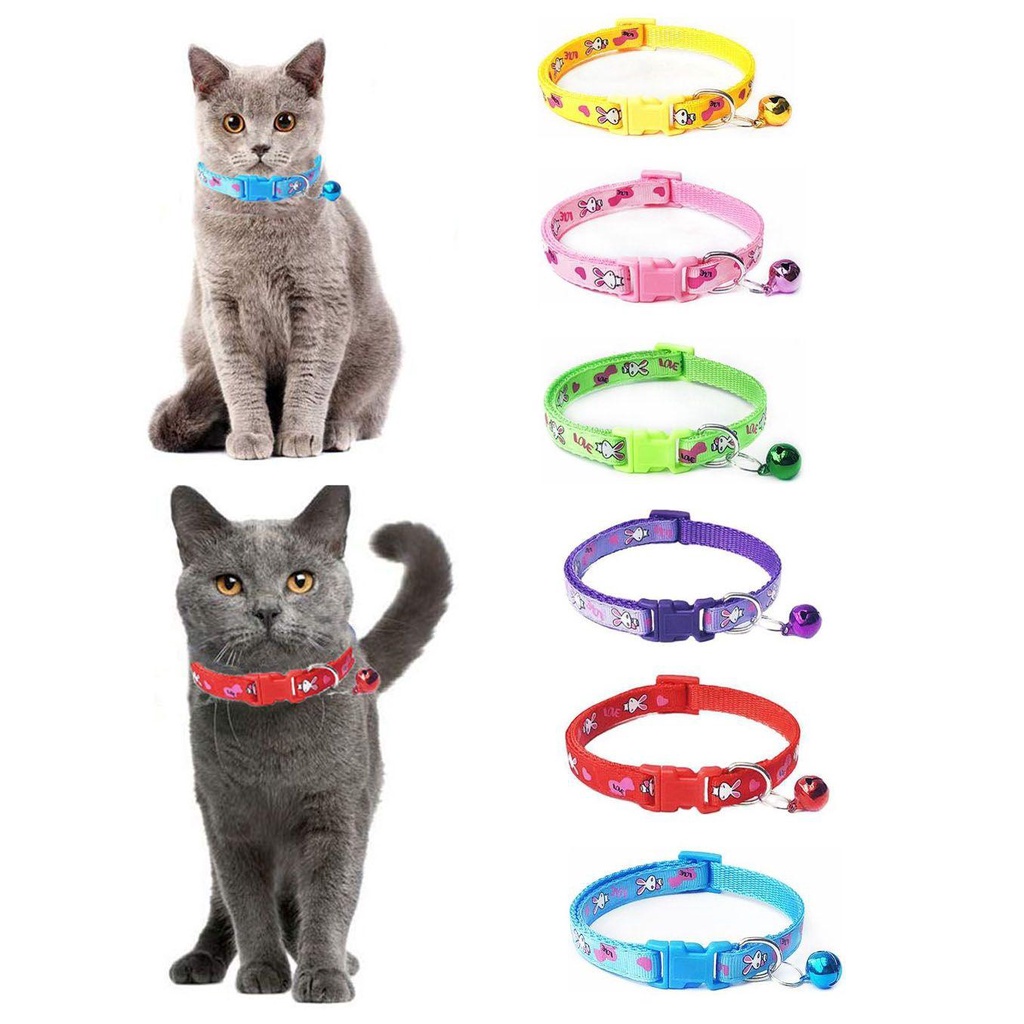 Vòng Cổ Polyester Có Khóa In Họa Tiết Hoạt Hình Có Thể Điều Chỉnh Cho Thú Cưng