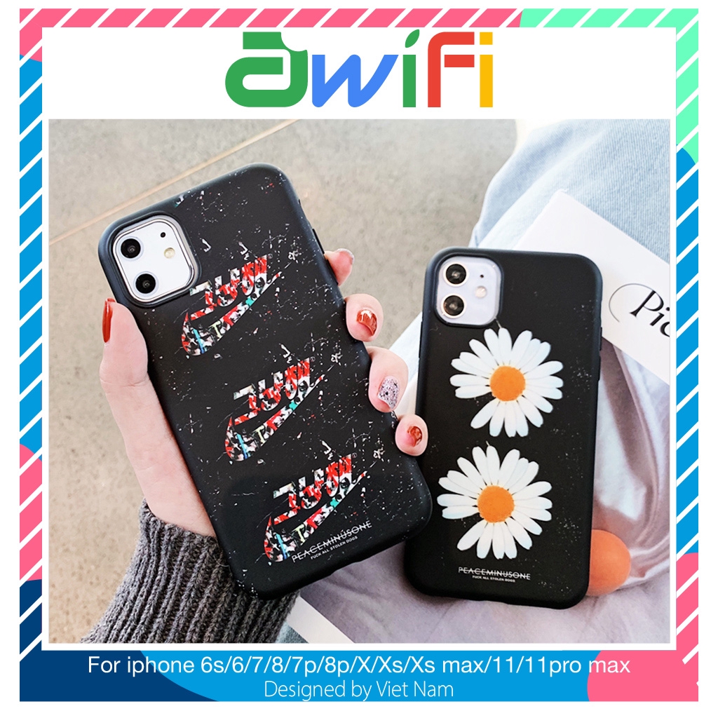 Ốp iphone - Ốp lưng Peaceminusone IMD 5/5s/6/6s/6plus/6s plus/7/8/7plus/8plus/x/xs/xs max/11/11pro max - Awifi Case A4-6