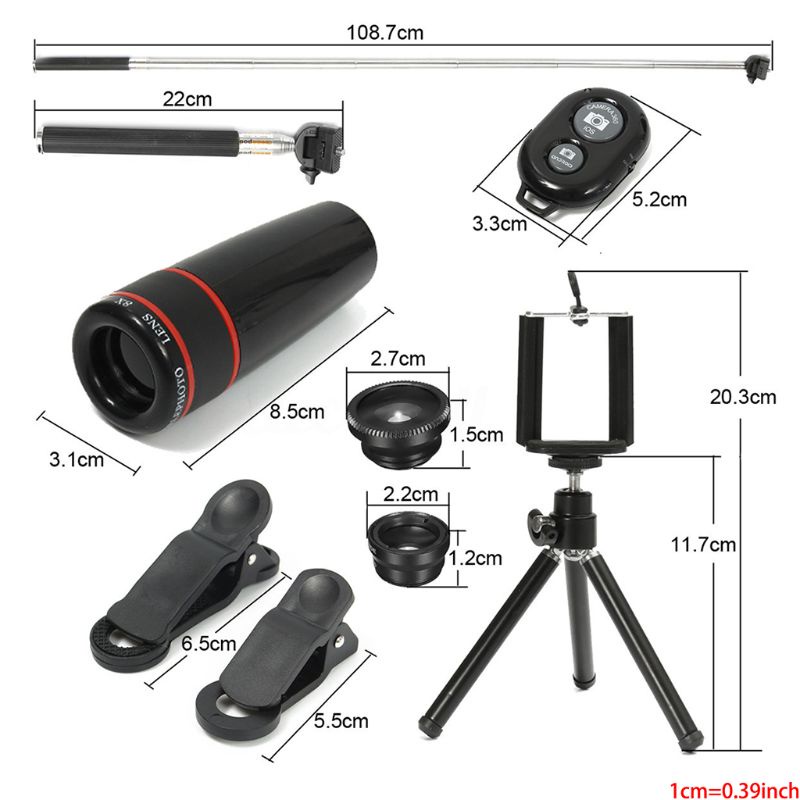 Bộ Ống Kính Máy Ảnh Điện Thoại Di Động Đa Năng Tất Cả Trong 1 | BigBuy360 - bigbuy360.vn