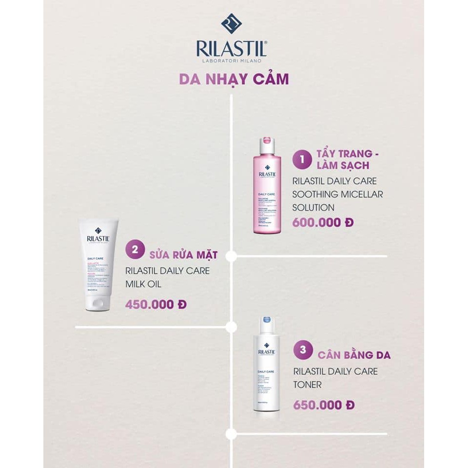 Nước Cân Bằng Dịu Nhẹ Cho Da Thường Và Da Nhạy Cảm Rilastil Daily Care Toner 250ml