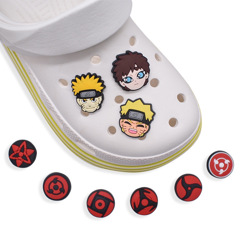 [2D] Sticker Naruto | Sticker - Jibbitz - Nút gắn dép sục 2D hình Naruto