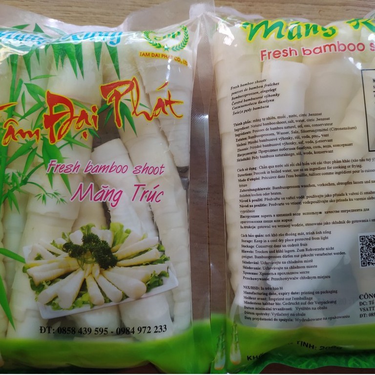 1 thùng 40 gói măng trúc nhỡ Tâm Đại Phát đặc sản Tây Bắc