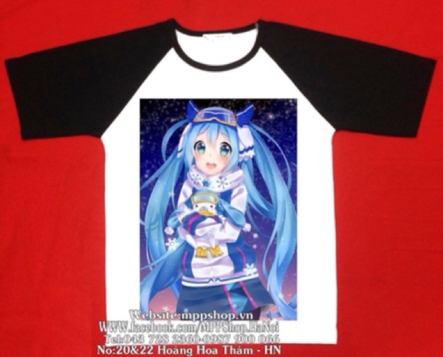 Áo anime cộc tay in hình truyện tranh đủ truyện đủ size