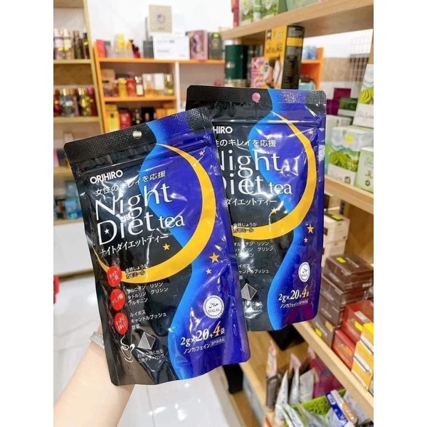 Trà hỗ trợ giảm cân ban đêm Orihiro Night Diet Tea 24 Túi Lọc