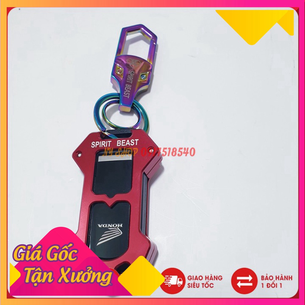 COMBO MÓC VÀ ỐP SMARTKEY CNC CHO SH 2016 - 2020, SH MODE, PCX , CUB 125 HÀNG SPIRIT BEAST CHÍNH HÃNG  (Ảnh Sp thật)