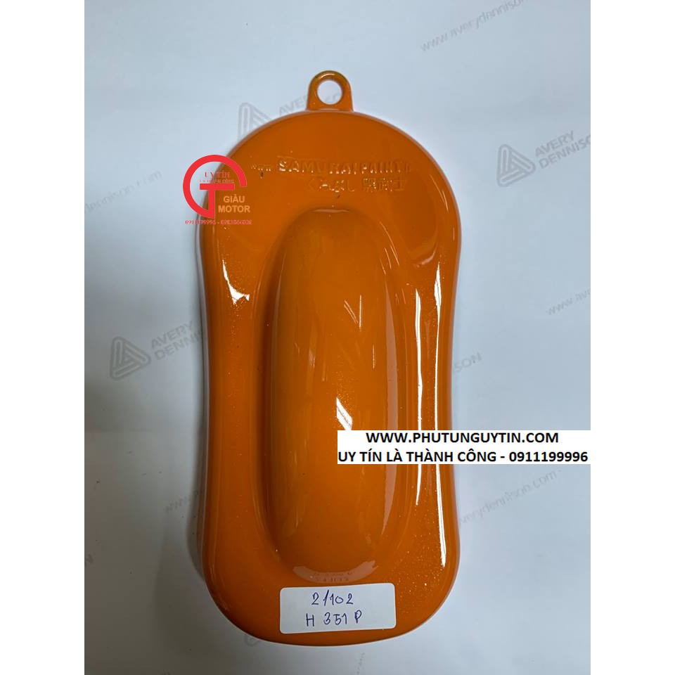 h351p _Chai sơn xịt sơn xe máy Samurai H351P** màu cam ngọc trai Honda Pearl Excited Orange giá rẻ, uy tín , giao nhanh