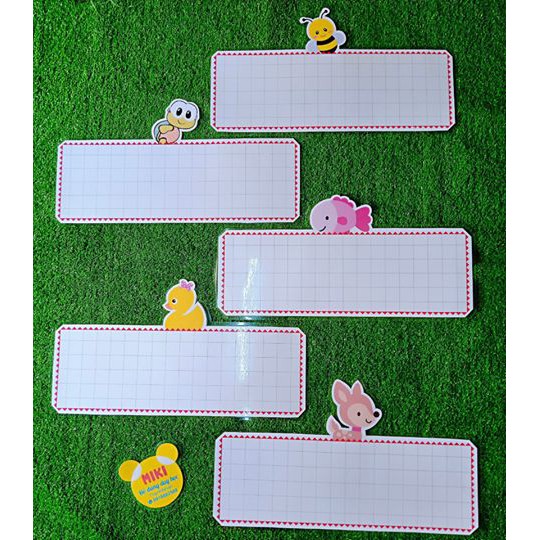 Thẻ từ thú loại ngang handmade