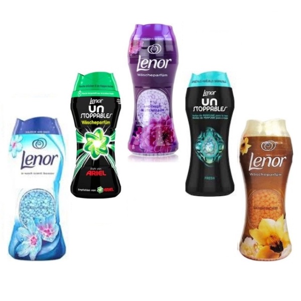 Viên giặt xả quần áo hương nước hoa Lenor lưu hương lâu, làm mềm vải