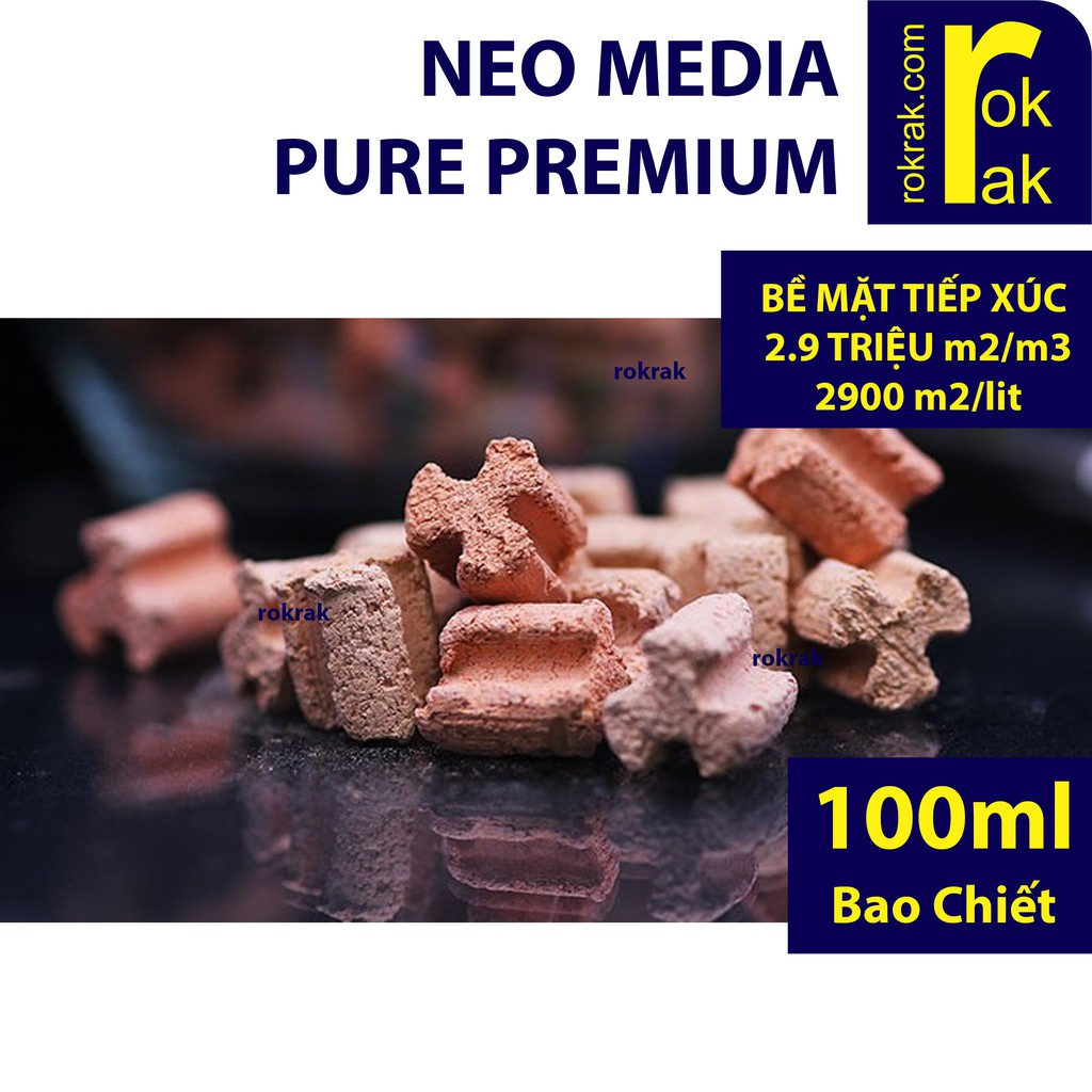 Vật liệu lọc Neo Media - Pure Premium 100ml bao chiết cho bể thủy sinh hồ cá #2