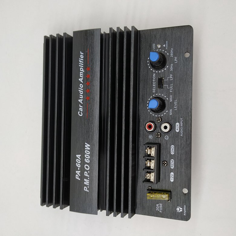 PK 12V 600W High Power Car Audio Amplifier Powerful Bass Subwoofers Amp PA-60A