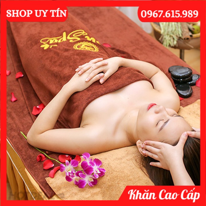 [Có video] Khăn đắp người spa cỡ lớn KT 90x190, nặng 700g siêu mềm mại, dày dặn, hàng loại đẹp