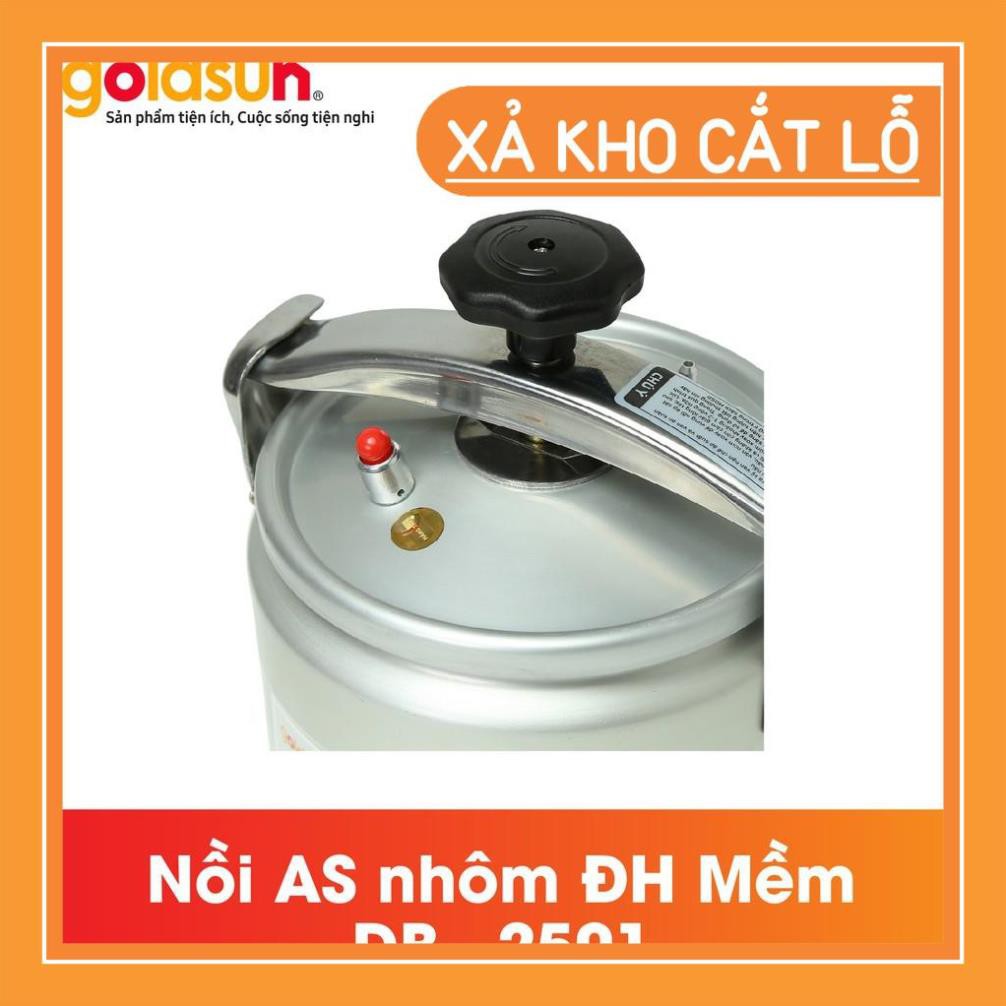 [FREESHIP - XẢ HÀNG] Nồi Áp Suất Cơ 5L GOLDSUN - Chất Liệu Nhôm Điện Hóa- Tỏa Đều Nhiệt- Bền Bỉ - DB2501