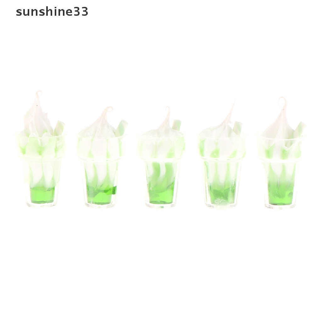 Bộ 5 Ly Kem / Trà Sữa / Đồ Chơi Búp Bê Cỡ 1 / 12