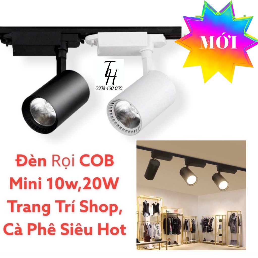 Đèn rọi ray COB mini 10W-20W Siêu Sáng Trang Trí
