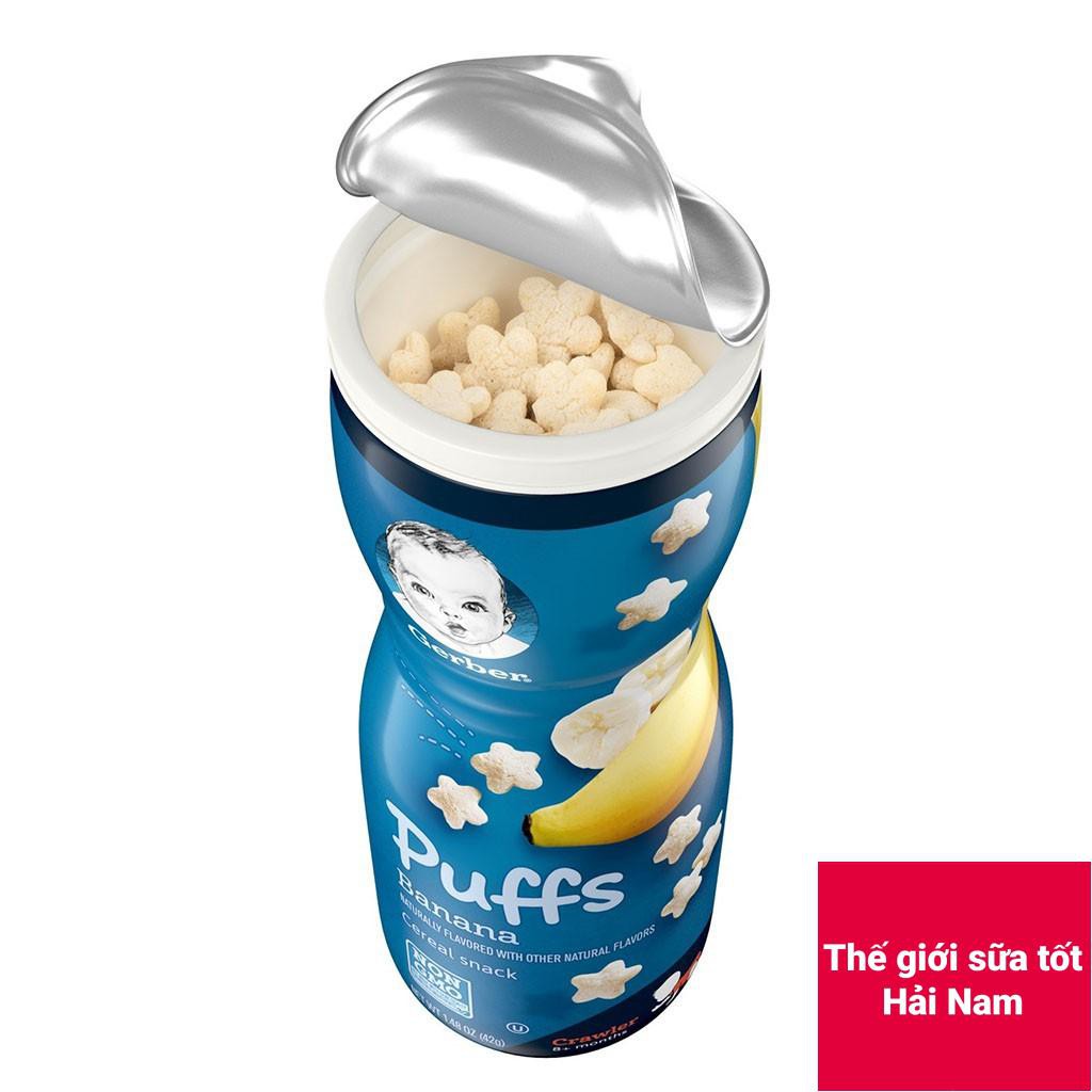 [CHÍNH HÃNG] Bánh Ăn Dặm Gerber Puffs Banana (Hương Chuối) Hộp 42g