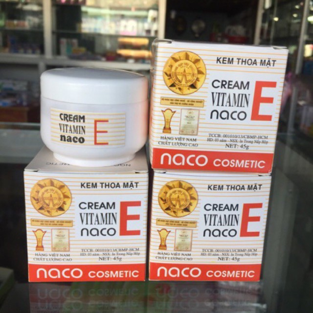 Combo 2 hộp kem dưỡng trắng vitamin E naco - BX0210