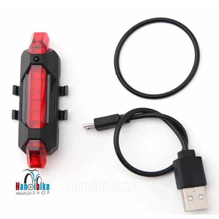 Đèn sau có sạc usb nhiều chế độ sáng bật sáng nhất lên tới 15 tiếng tặng dây sạc