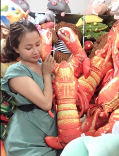 Gối ôm con Cua +Tôm bông  80cm
