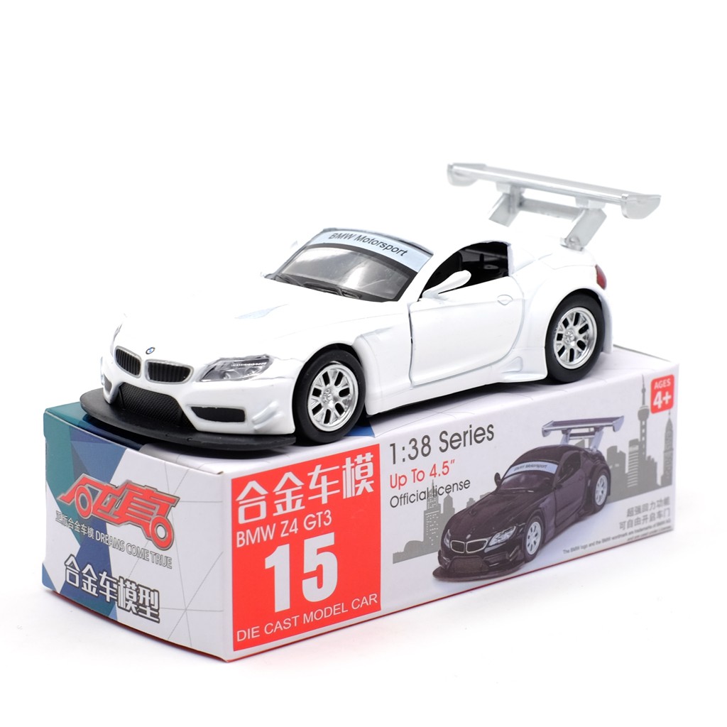 Màu Sắc Mô Hình Xe Hơi Thể Thao Bmw Z4 Gt3 Tỉ Lệ 1: 38 Bằng Hợp Kim Cao Cấp