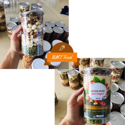 Hạt Dinh Dưỡng Mix Nuts 5 Loại: Hạt Macca, Nhân Hạt Điều Sấy, Nhân Hạt Óc Chó, Hạt Bí Xanh, Hạt Hạnh Nhân