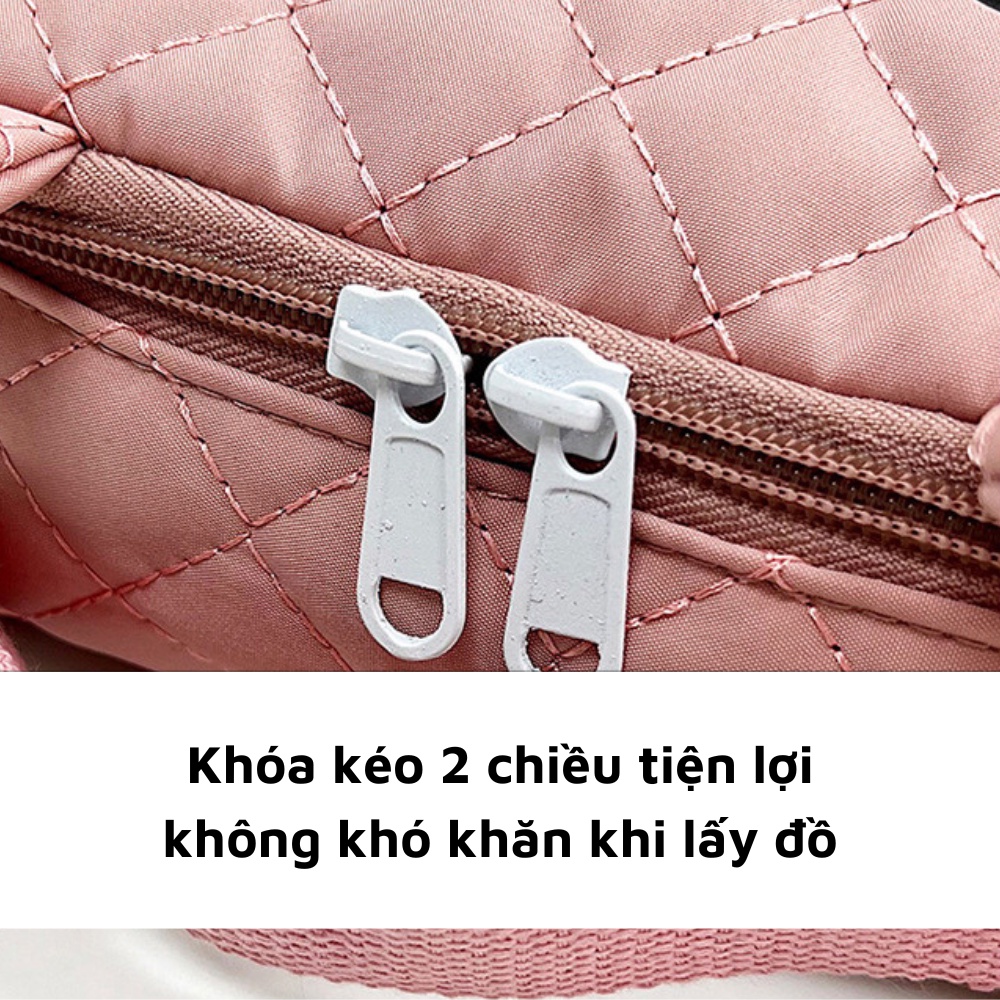 Balo đi học hình gấu cute cho bé chất liệu vải mềm có thể dùng đi học đi chơi du lịch có quai xách