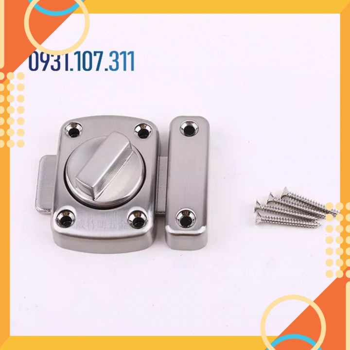 Chốt khóa cửa, then cửa bằng thép không gỉ K08 loại khóa vặn