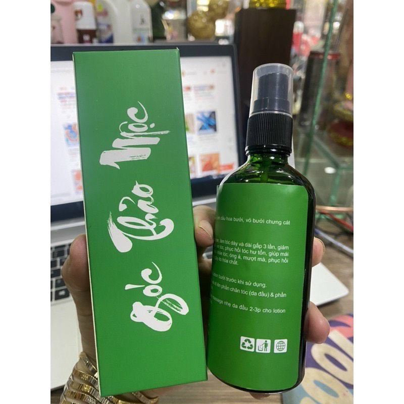 Sale 35% Xịt tinh dầu Bưởi xanh 100ml giúp kích thích mọc tóc