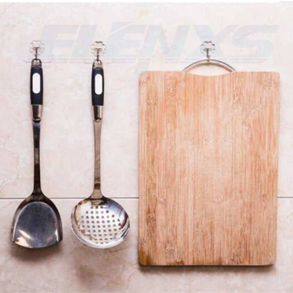 Set 10 Móc Treo Đồ Dán Tường Bằng Nhựa Trong Suốt Tiện Dụng