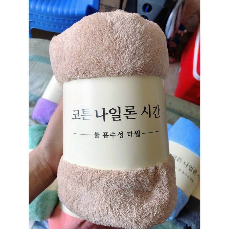 Khăn tắm Hàn Quốc lông mịn thấm nước cỡ to 70×140 CHUNCHUN