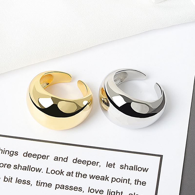 Nhẫn Đeo Tay Kim Loại Đơn Giản Thời Trang Dành Cho Nữ