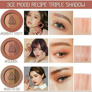 Phấn Mắt 3 Màu 3CE Mood Recipe Triple Shadow