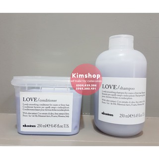 DẦU GỘI/XẢ DAVINES LOVE SMOOTHING SUÔN MƯỢT 250ML/250ML