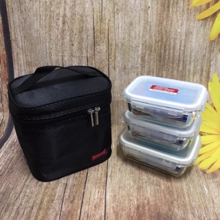 Bộ 3 hộp thuỷ tinh chịu nhiệt lock n lock llg426s3