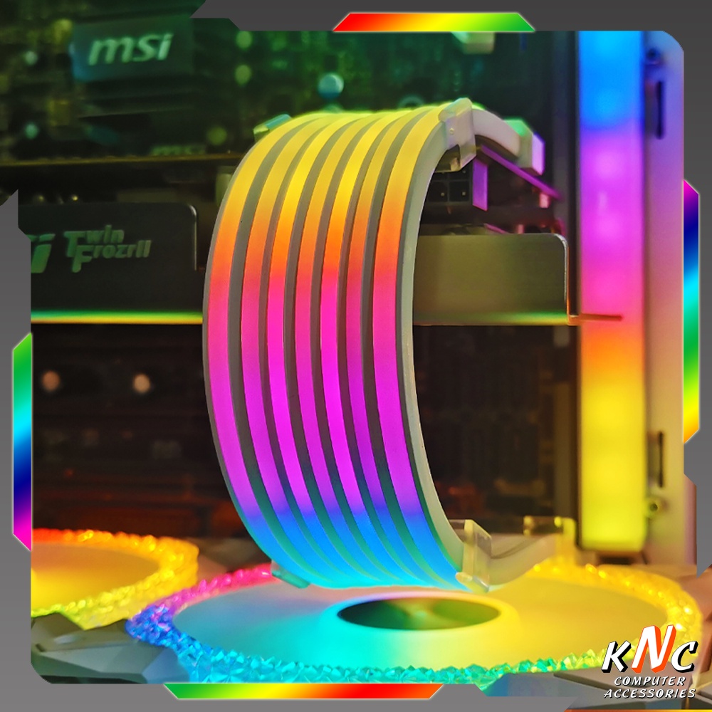 Phụ Kiên Cover Led 5v ARGB Neon Aosor AL300 Trang Trí Cho Cổng 24p Mainboard Hoặc VGA - Hàng Fullbox