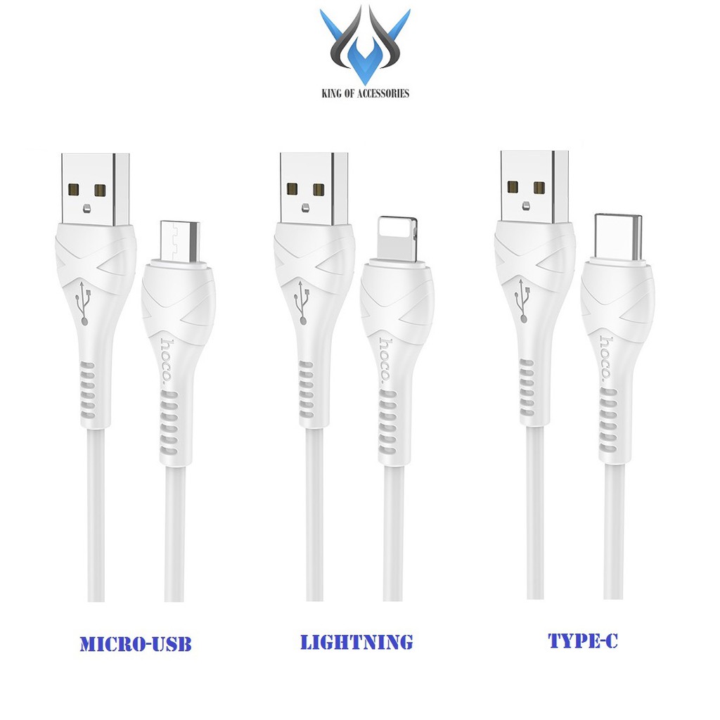 Cáp sạc và truyền dữ liệu USB to Type-C Hoco X37 Cool power dài 1M (Trắng)