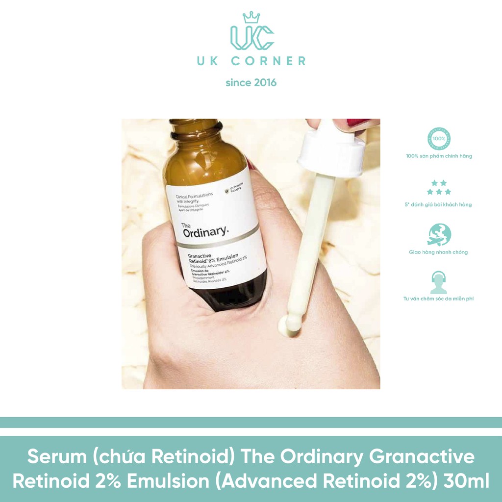 Serum (chứa Retinoid) The Ordinary Granactive Retinoid 2% Emulsion (Advanced Retinoid 2%) 30ml