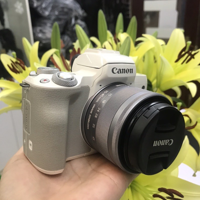 Máy ảnh Canon M50 kit 15-45mm 💥 Màu trắng💥 like new 98%
