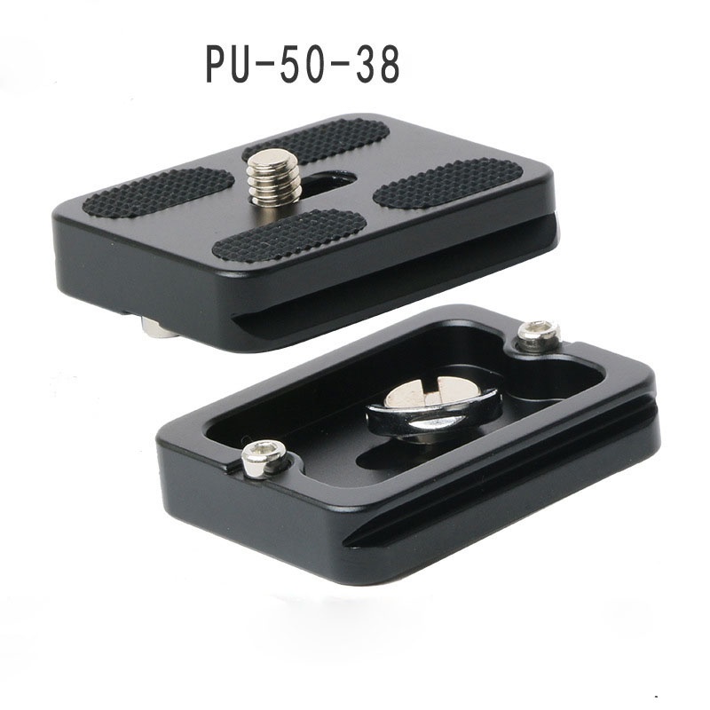 Tấm quick plate tháo lắp nhanh gắn với đế tripod chân máy ảnh PU-40 50 60 70 chính hãng Bexin