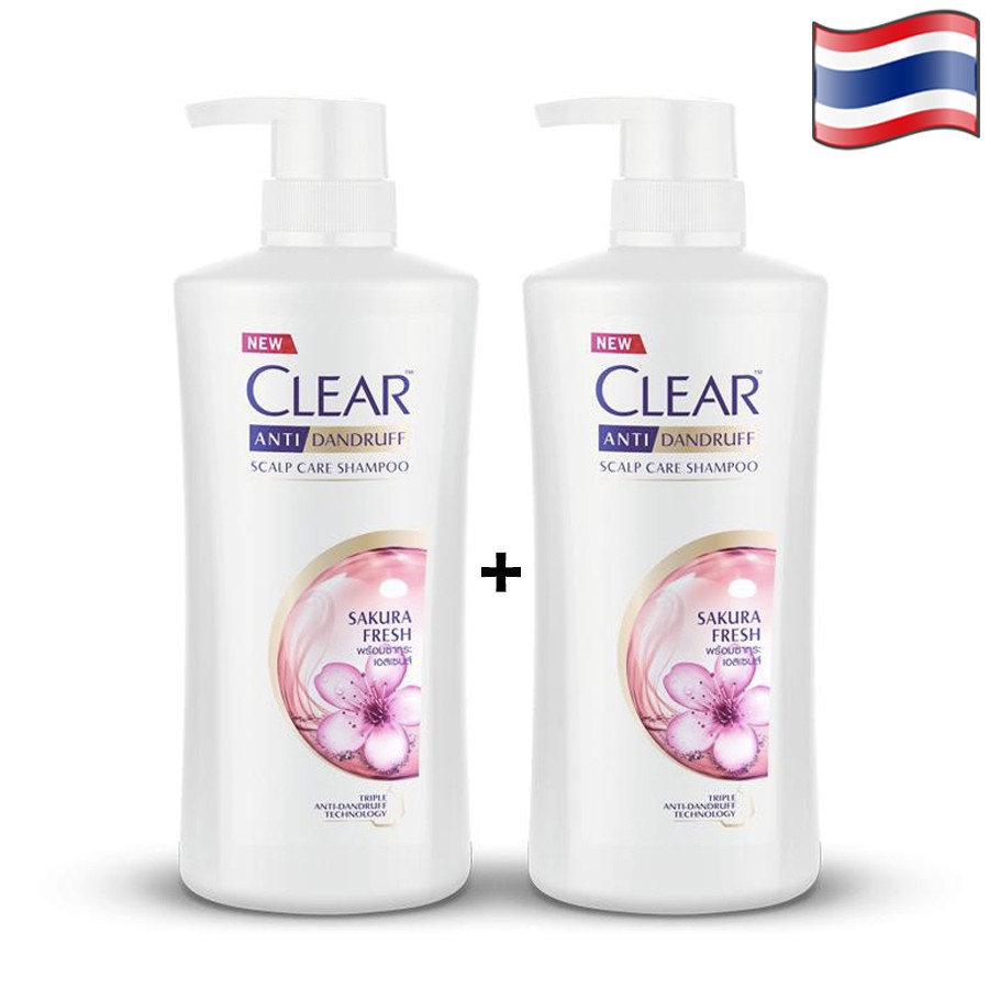 Combo 2 chai dầu gội Clear Hoa Anh Đào Thái Lan - 435ml/chai
