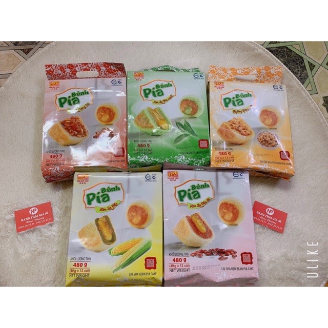 BÁNH PÍA KIM SA TRỨNG MUỐI TÂN HUÊ VIÊN CHÍNH HÃNG BÁN LẺ CÁI DATE MỚI