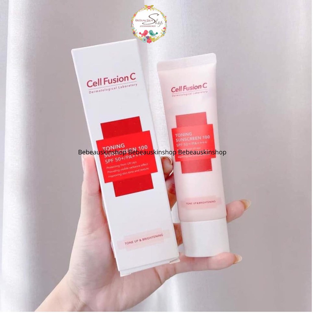 Kem chống nắng Cell Fusion Toning Suncream 100 Spf 50+++