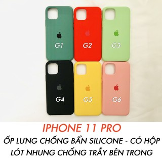 ỐP LƯNG IPHONE 11 PRO CHỐNG BẨN SILICONE IP - CÓ HỘP - LÓT NHUNG CHỐNG TRẦY [PHỤ KIỆN HOCO]