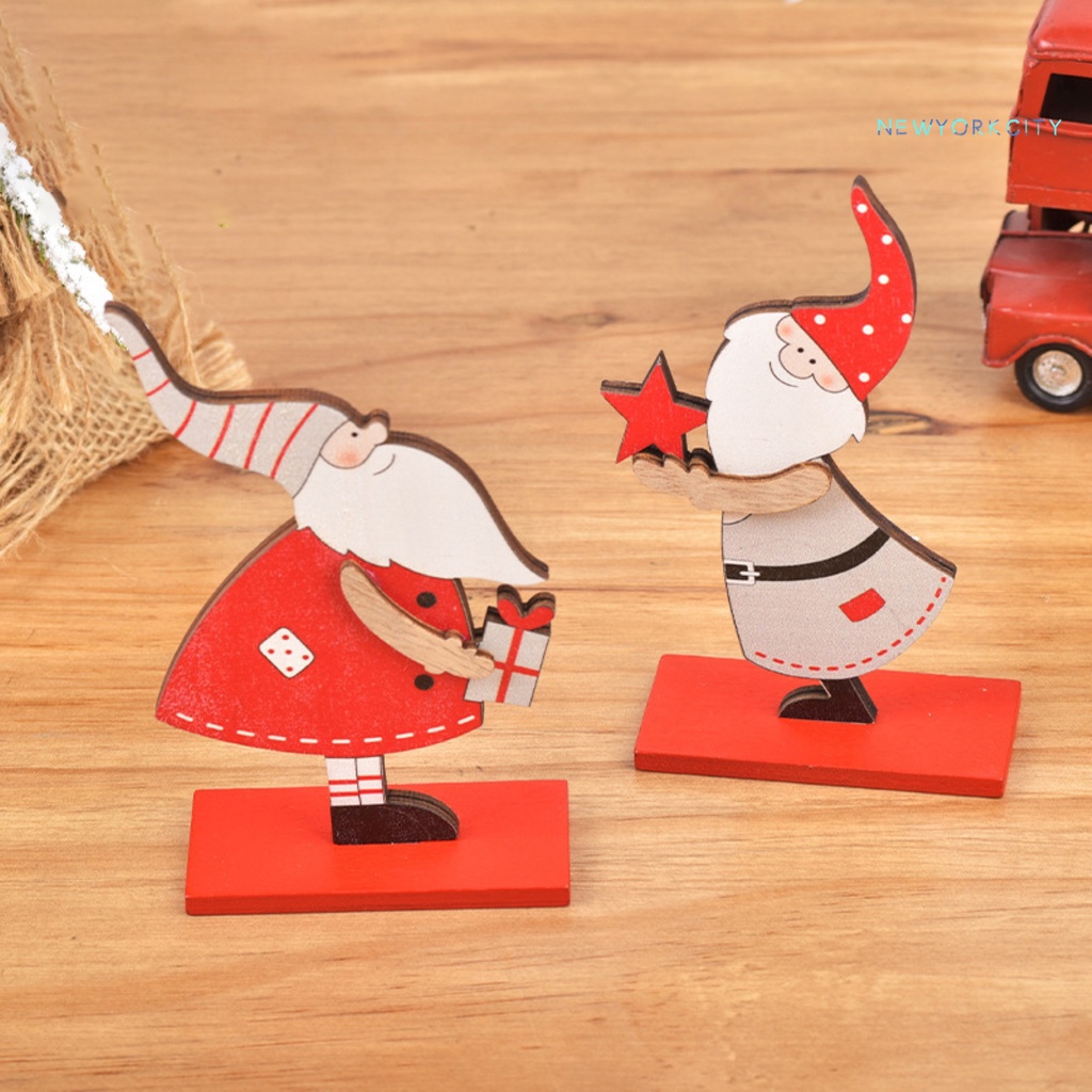 Khuôn Gỗ Hình Ông Già Noel Trưng Bày Trang Trí Giáng Sinh