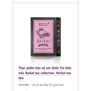 (SẴN)TRÀ THANH NHIỆT GIẢI ĐỘC GAN BAIKAL No6