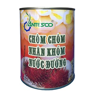 Chôm chôm nhân khớm nước đường (565gr) - Chôm chôm đóng hộp - Chôm chôm đóng lon - Nước trái cây giải khát - Antesco