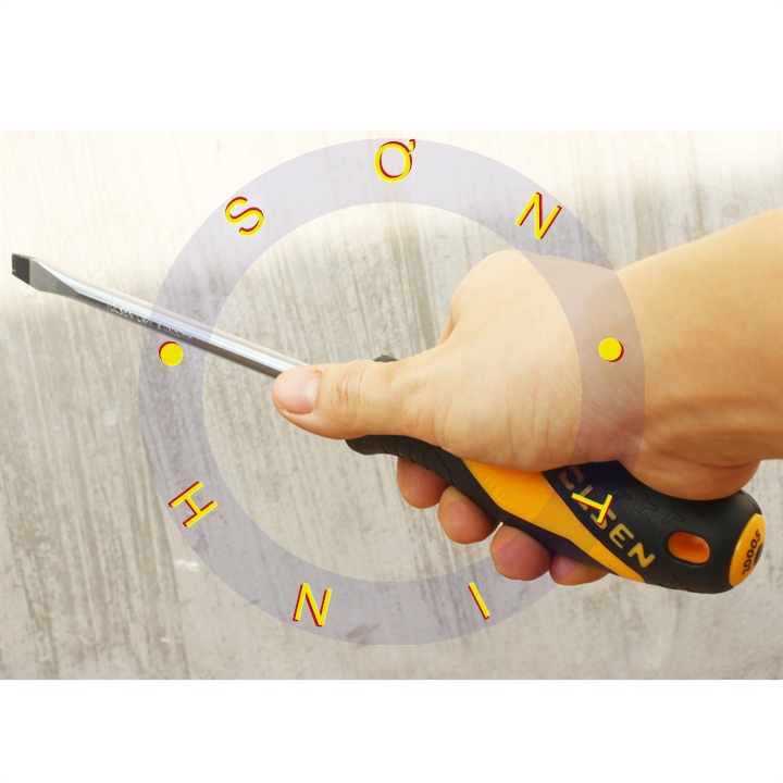 Tô vít dẹp cán mềm Tolsen ( - ) 20005 8.0x150mm