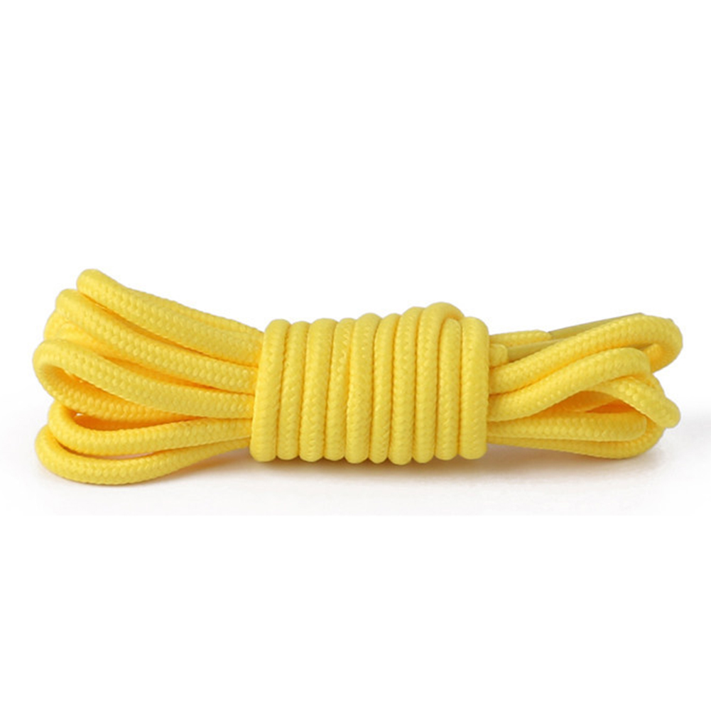 1pair Polyester Solid Shoelace Classic Round Shoelaces Casual Boots Lace