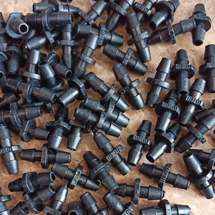Bịch 100 Khởi Thủy 5mm 2 Đầu Gài Dùng Nối Ống PE 5*7mm với nhau hoặc Với Ống PVC/ HDPE