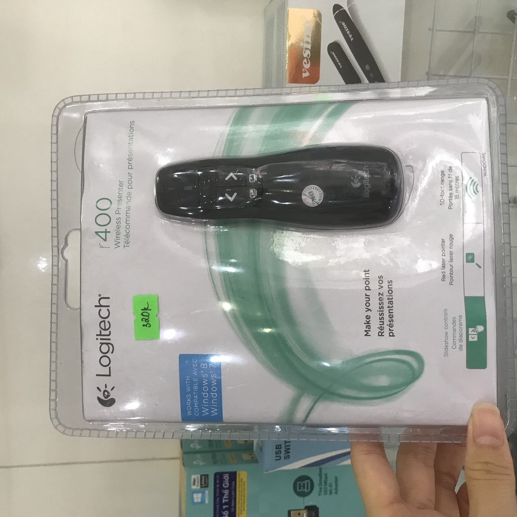 Thiết Bị Trình Chiếu Logitech R400 - Hàng Chính Hãng