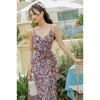 OLV - Đầm Dark Flowers Straps